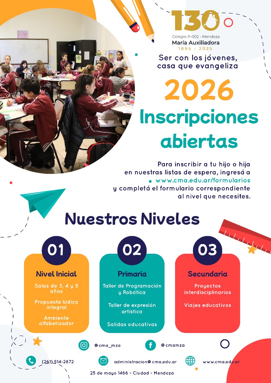 Inscripciones Abiertas Para El Ciclo 2026 En Todos Los Niveles